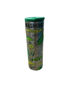 NEW Starbucks Stainless Steel WASHINGTON Tumbler Green 16oz Been There Series - Picture 1 of 5