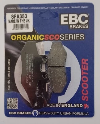 EBC FRONT Brake Pads Fits GILERA RUNNER 125 / 180 (Heng Tong / 1997 to 2004) - Image 1 of 4