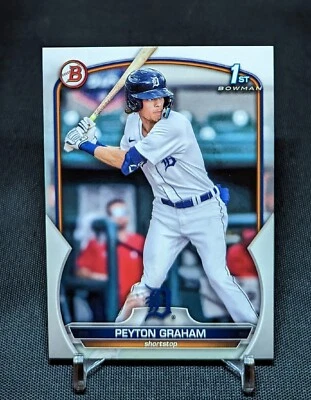 Peyton Graham 1st Rookie Card RC 2023 Bowman Prospects BP-57 Detroit Tigers - Image 1 of 2
