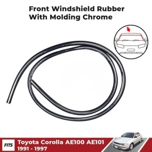 For Toyota Corolla AE100 SED 1991-97 Front Windshield Rubber Chrome Lining EBGO - Picture 1 of 6