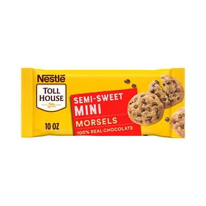 Nestle Toll House Semi Sweet Chocolate Mini Regular Baking Chips, 10 Oz Bag - Picture 1 of 12