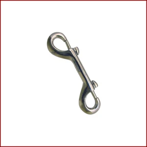 4-3/4" Double End Snap, 1/2" Opening, Nickel Plated (SOLD IN SETS) - Picture 1 of 2
