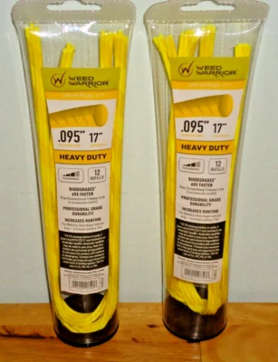 "Lote de 24 líneas recortadoras de malezas amarillas de alta resistencia Weed Warrior de 0,95" universales" Foto 1 de 2