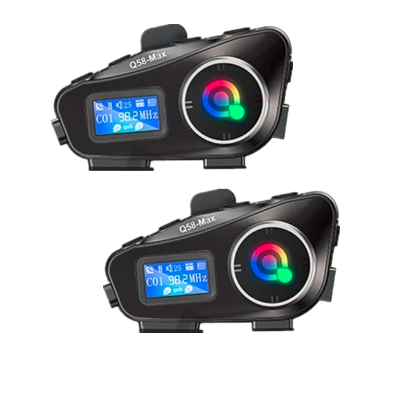 2x Casco de Motocicleta Auriculares Bluetooth Ciclista Compartir Música Auricular Comunicación Foto 1 de 4