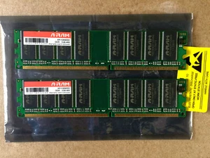 A-RAM 1GB DDR1 ram, pair 2 modules total of 2GB - Picture 1 of 4