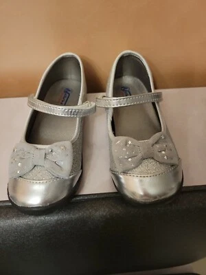 NWOT Naturino Express girl Luciano silver glitter bow Party shoes 12 - Image 1 of 4
