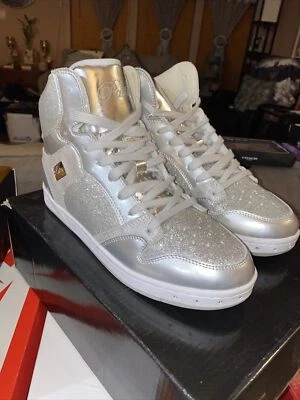 Tênis de dança Pastry Glam Pie glitter - Prata. Feminino tamanho 10 - Imagem 1 de 4