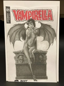 Vampirella Comic Skizze Cover DRUCK von Matt Campbell (9,5 x 6,5)  - Bild 1 von 1