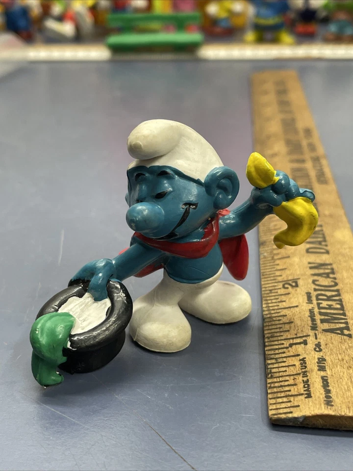 Figura Pitufo Mago 1979 De Colección Pitufo Los Pitufos 20114 Foto 1 de 4