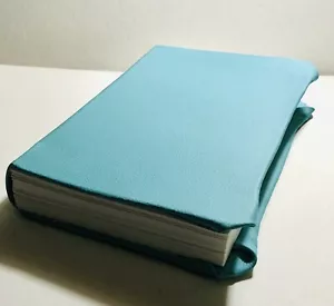 Handmade (faux leather) Teal Blank Sketchbook Journal. 5.5 x 8.5 in. - Picture 1 of 15