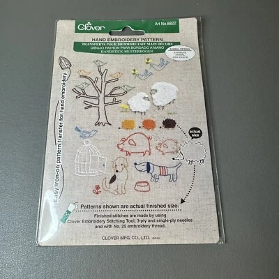 Nuevo Trébol Sellado Bordado a Mano Patrón Diseño Animal Fácil Planchar en Arte # 8822  Foto 1 de 2