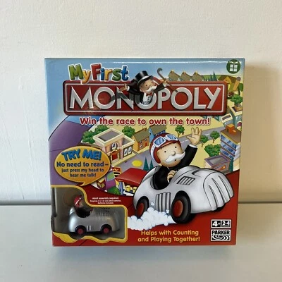 MY FIRST MONOPOLY BOARD GAME -WIN THE RACE TO OWN THE TOWN 2006 EDITION - Image 1 of 2