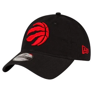 Men's New Era Black Toronto Raptors Team 2.0 9TWENTY Adjustable Hat - Picture 1 of 5