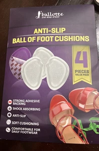 Metatarsal Pads for Women - Ball of Foot Cushions for Women & Men 4 Pack NEW - Picture 1 of 3
