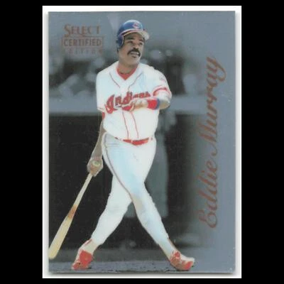 Tarjeta de béisbol Eddie Murray #10 1996 Select Certified Cleveland Indians MLB casi nueva Foto 1 de 3