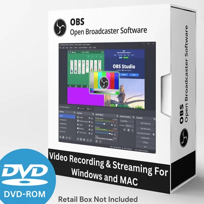 OBS Studio Video Recording | Live Streaming | Screen Recording Software DVD - Image 1 of 4