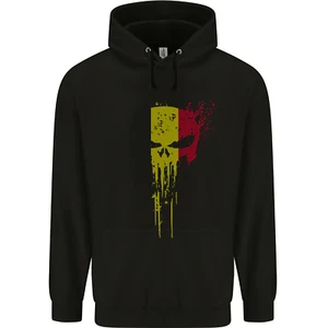 Belgium Skull Gym Training Bodybuilding Childrens Kids Hoodie - Picture 1 of 3