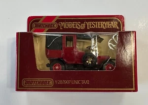 TAXI ÚNICO MATCHBOX LESNEY MODELOS DE ANTAÑO 1907 ESCALA Y-28 1:42 - Imagen 1 de 4