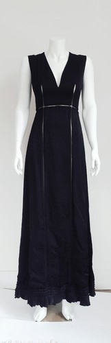 Maxi abito nero Alexander McQueen nuovo con etichette IT40 (Regno Unito 10) nuovo con etichette £2985