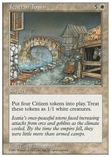 Magic the Gathering MTG Icatian Town (38) Fifth Edition   LP