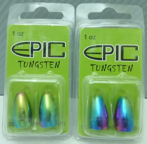 Epic Tungsten 1oz Bullet Weight 2 packs of 2 - Picture 1 of 2