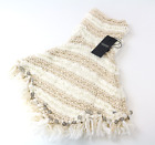 SCOTCH & SODA Ams Couture Women Scarf OS Beige Ecru Striped Knitted Pullover