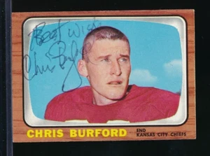 1966 Topps #66 Chris Burford signed auto autograph VGEX+ to EX - Picture 1 of 2