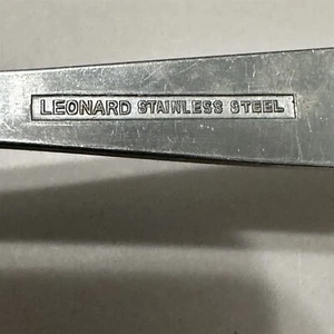 Cucharón vintage Leonard Silver Gravy 6 3/8" Corea acero inoxidable - Imagen 1 de 7