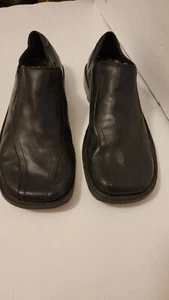 Steve Madden Merge Men's Black Leather Loafers - Picture 1 of 8