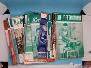 Lot Of 53 The Deltagram Magazine 1940s Woodworking Projects VGUC WWII Era - Picture 1 of 12