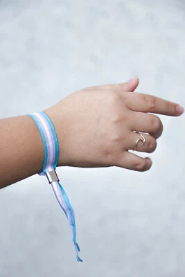 Trans lgbtq Festivalband CSD Armband Pride Gay lgbt Bändchen Transgender - Bild 1 von 4