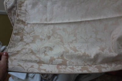 NB329 Sanderson Single Duvet Cover Set Champagne Jacquard Excellent - Image 1 of 4