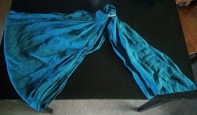 Portabebés Bibetts 100 % lino azul verde Foto 1 de 2