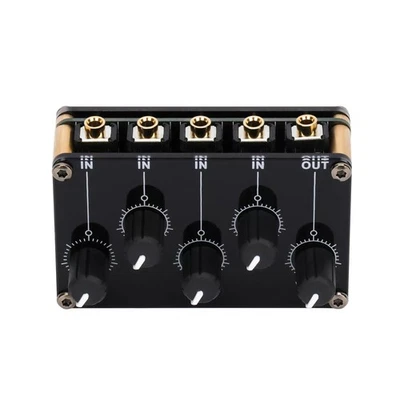 4 Kanal 3,5 mm Stereo Audio Mixer für extrem geringes Rauschen, hervorragende Klangqualität - Bild 1 von 4