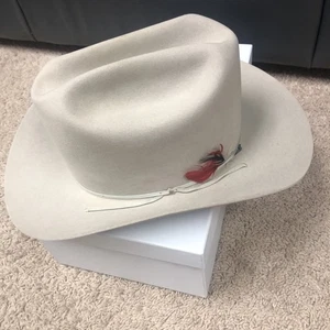 Vintage Bailey “25” 6 7/8 Cowboy Hat Stockman Beaver Tan - Picture 1 of 14