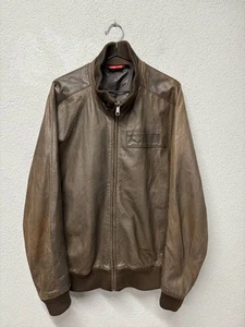 vintage Puma mens leather jacket XL - Picture 1 of 20