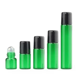 1ml - 10ml oil roller bottles perfum bottle with plastic metal ball roller - Picture 1 of 11