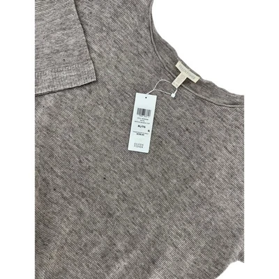 Túnica longa EILEEN FISHING NATRL BATEAU NK BOX-TOP XL NOVA COM ETIQUETAS US$ 238 100% linho - Imagem 1 de 4