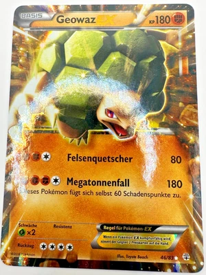 Pokemon Karte TCG Geowaz EX 46/83 Generations Holo Rare Fullart Deutsch NM - Bild 1 von 4