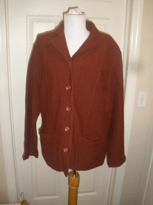 Women's Red Button-up Blazer Pendleton M 100% virgin wool (55A) - Image 1 of 4