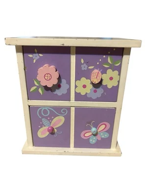 Pequeños cajones de almacenamiento antiguos de madera coloridos Foto 1 de 4