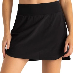 Free Fly Bamboo-Lined Active Breeze 15" Women's Skort, Black, Large - Picture 1 of 5