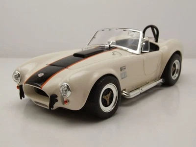 Shelby Cobra 427 S/C 1964 Crema Nera Modellino 1:18 Lucky Die Cast - Immagine 1 di 4