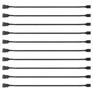 10PCS 4 Pin PWM Fan Extension Cable Connector Case Male to Female2646 - Afbeelding 1 van 5