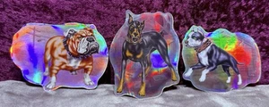 VTG 2005 DAWGS Lot Set of 3 Stickers Vending Machine Stickers Prism Vintage - Picture 1 of 4