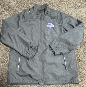 CCM Selection Camp MAHA Jacket Gray Adult Large Zip pockets EUC Michigan - Picture 1 of 5