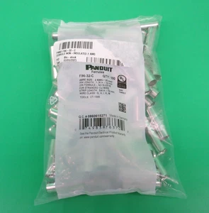 Panduit 2AWG Ferrules F86-32-C Qty 100 - Picture 1 of 3