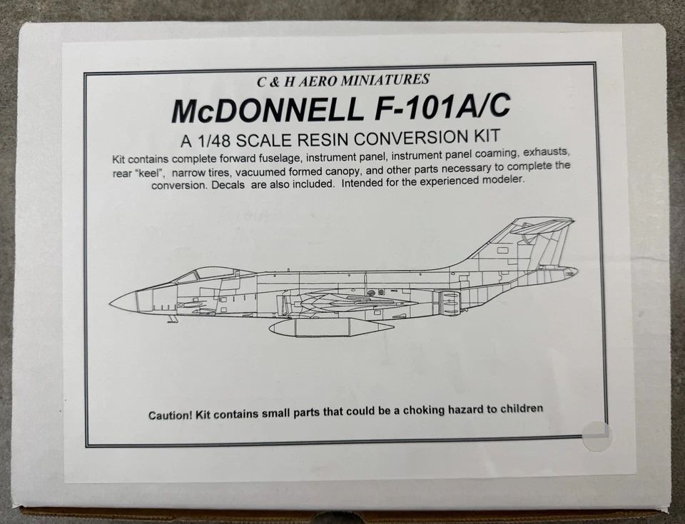 C & H Aero Miniatures McDonnell F-101A/C Voodoo 1/48 Resin Conversion Kit - Image 1 of 4