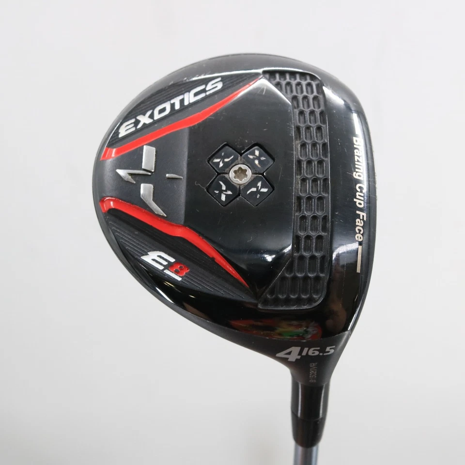 Tour Edge Exotics E8 Fairway 4 madera 16,5 grados grafito Fujikura regular diestro S-1559 Foto 1 de 4