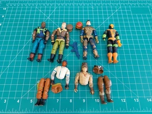 Lot Of 90's GI Joe 3.75 Figures General Flagg Bats V2 Roadblock V5 Hardball - Picture 1 of 12